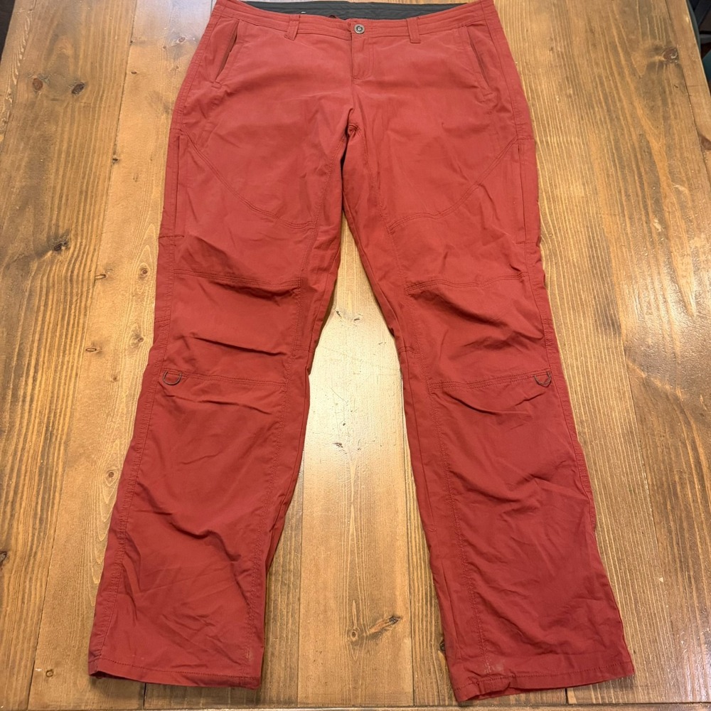 Kuhl Spire Roll-Up Pants Women's 16 Red Hiking Outdoor Trail Cargo Stretch 6279